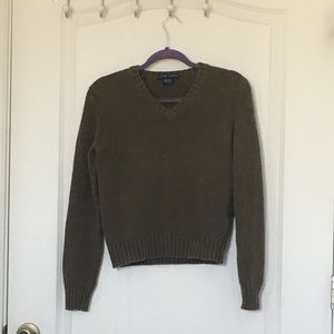 Ralph Lauren Dark Green V-neck Sweater